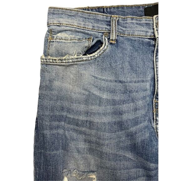 Jordan Craig Sean Men’s Distressed Denim Jeans Stretch Relaxed Fit 36/32 - Picture 3 of 8